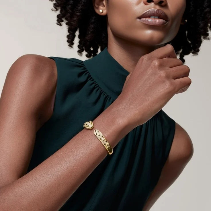 Gold Bracelet of the Panther Queen – Sparkle Touch, Medium model