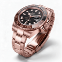 GMT-II 126715CHNR ‘Root beer’ Rose Gold Black Dial Automatic Watch