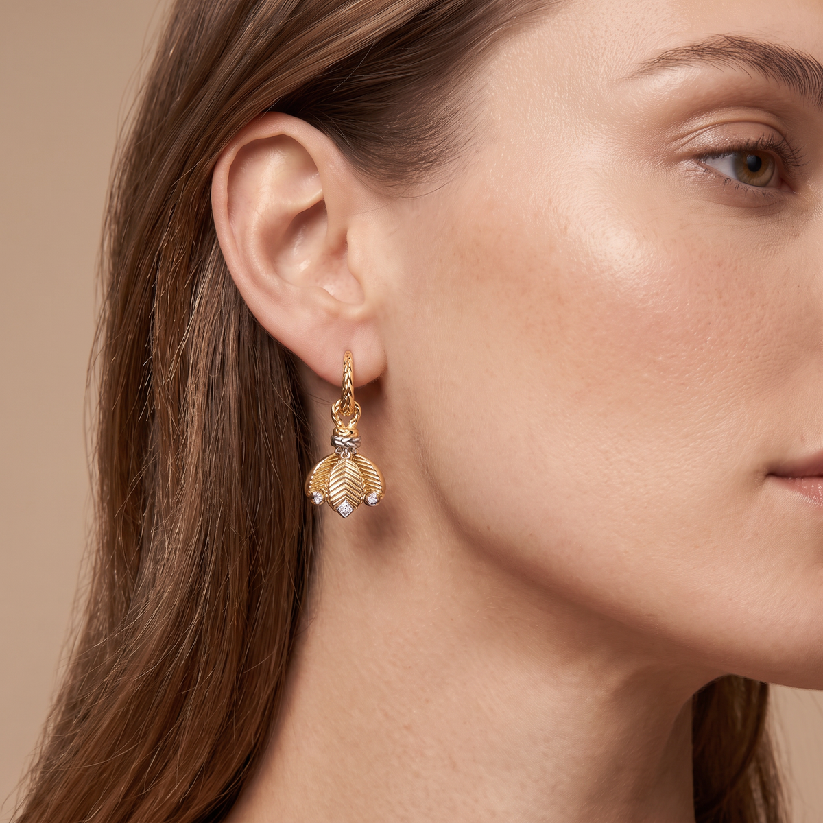 Grain De Café Drop Earrings