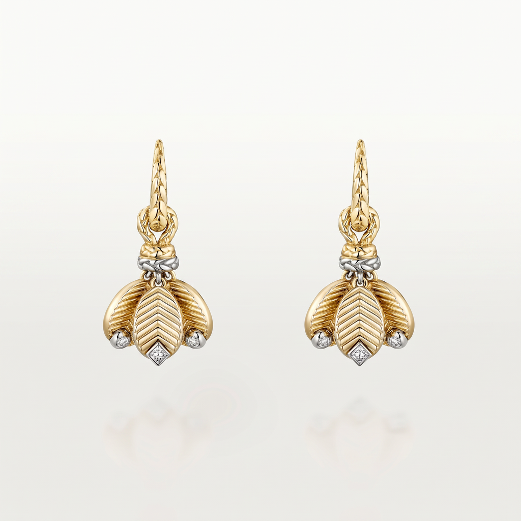 Grain De Café Drop Earrings