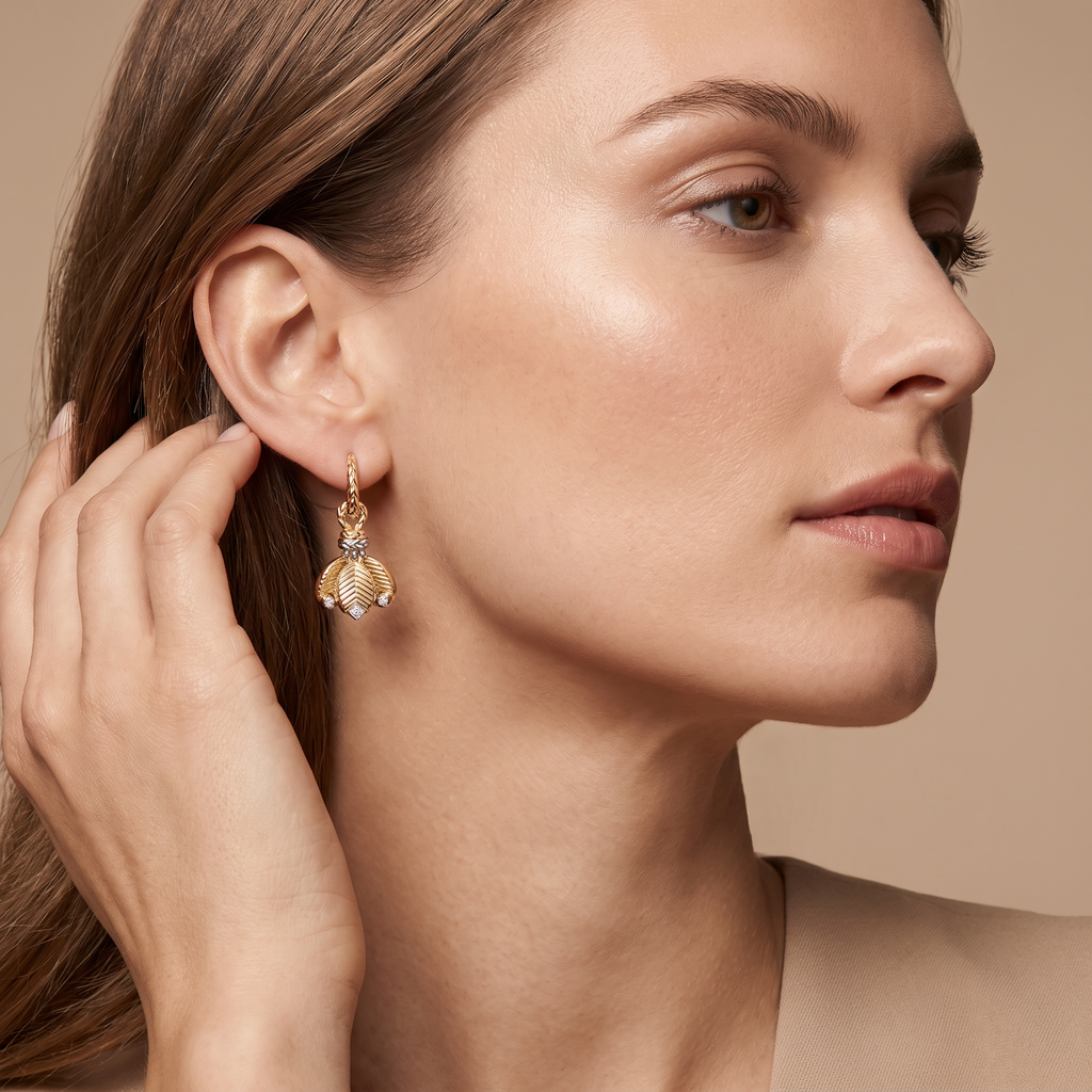 Grain De Café Drop Earrings