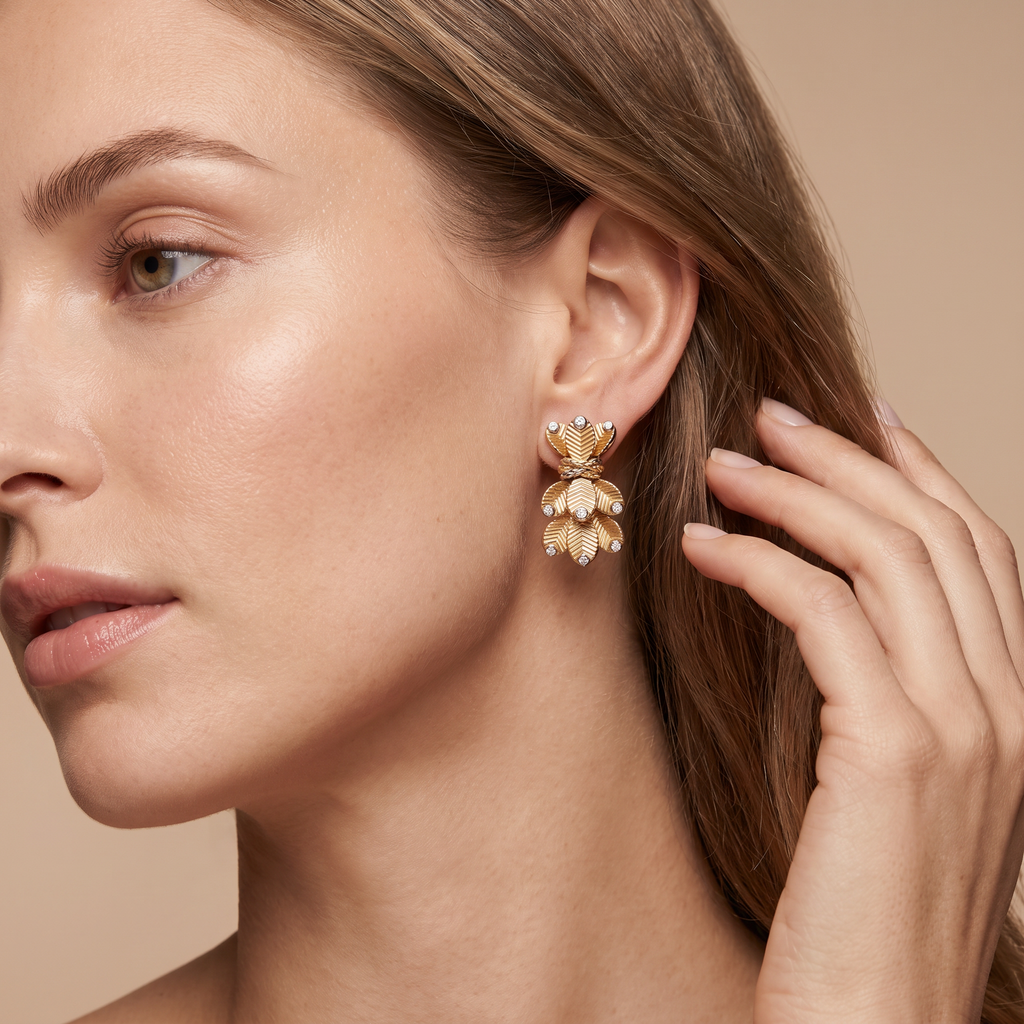 Grain De Café Stud Earrings