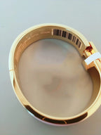 H Bracelet Bangle Rouge Enamel Elegant Design High Quality
