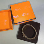 H Bracelet Bangle Rouge Enamel Elegant Design High Quality
