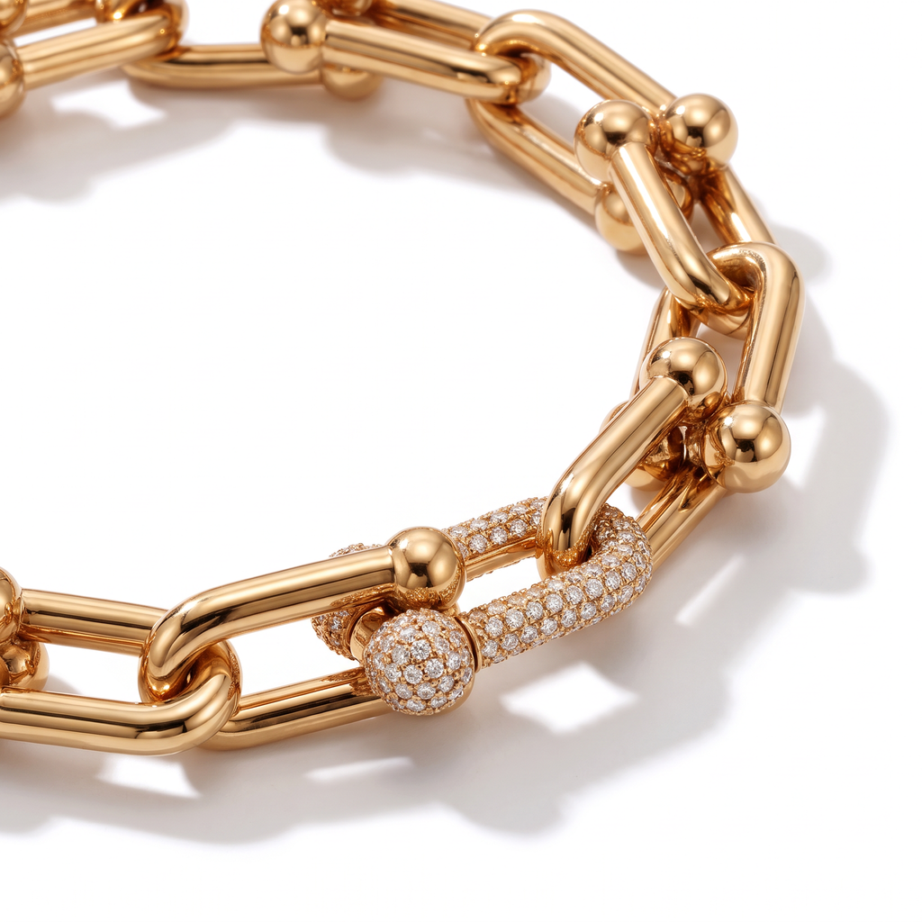 HardWear Link Pavé Diamonds Bracelet