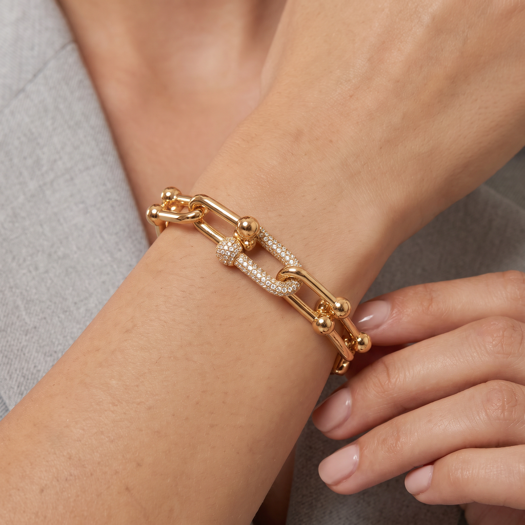 HardWear Link Pavé Diamonds Bracelet