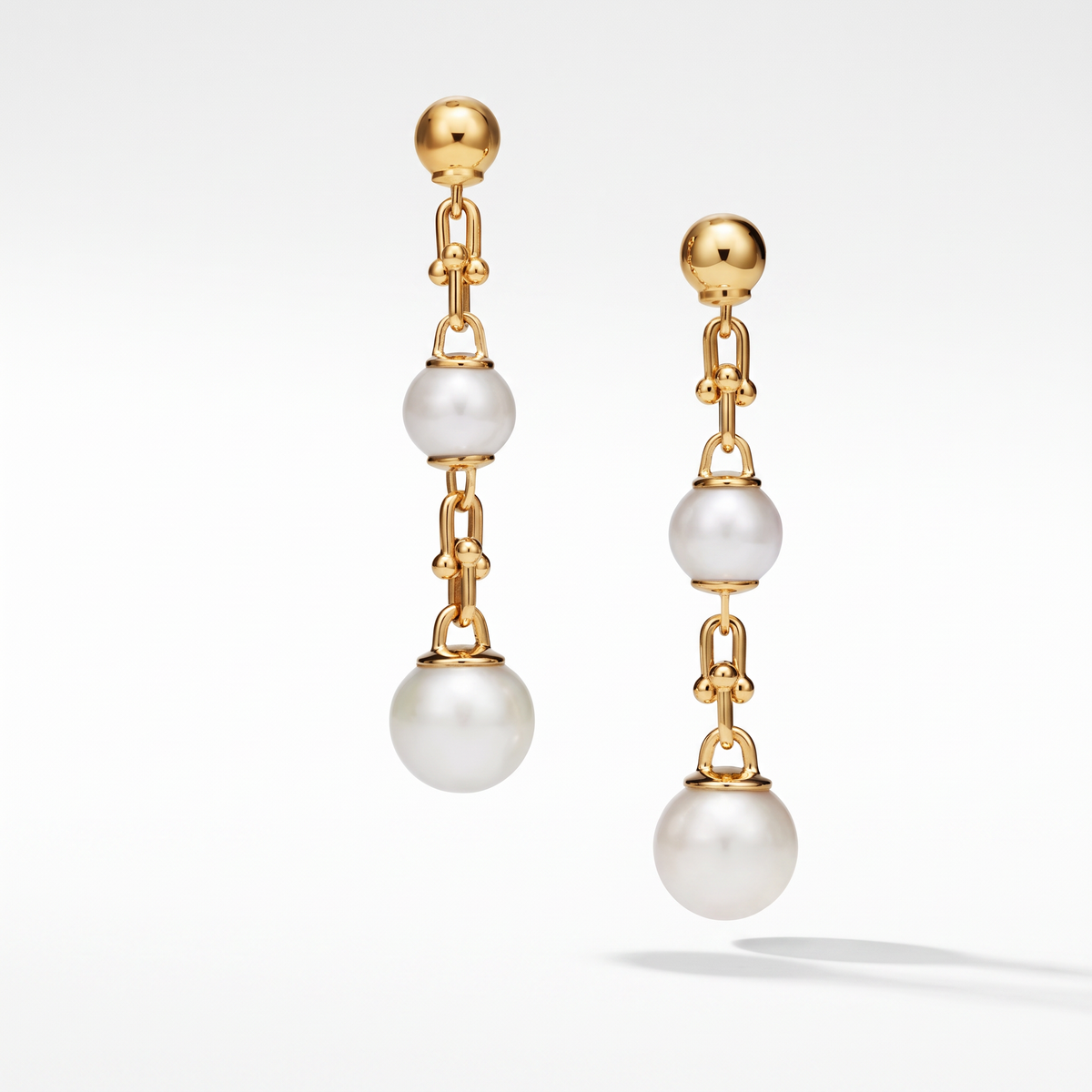 HardWear Link with Pearls Drop Earrings