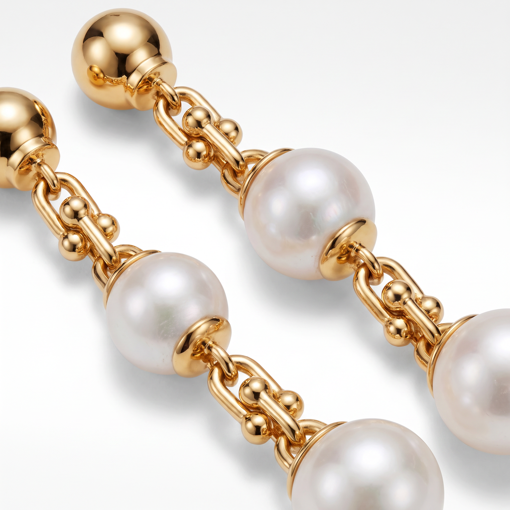 HardWear Link with Pearls Drop Earrings