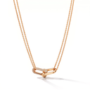 Hardwear Pavé Link Pendant Double Chain Necklace