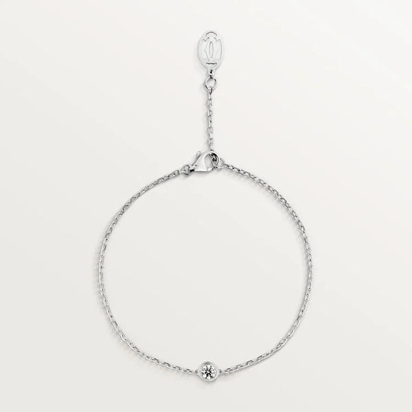 White Gold TwinkleVelvet with Crystal Dot, Medium model