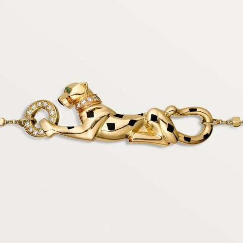 Gold Bracelet of the Panther Queen – Crystal Sentinel