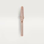 Pink Gold Bracelet of the Panther Queen – Top half Rhinestone, Small Model