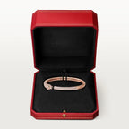 Pink Gold Bracelet of the Panther Queen – Top half Rhinestone, Small Model