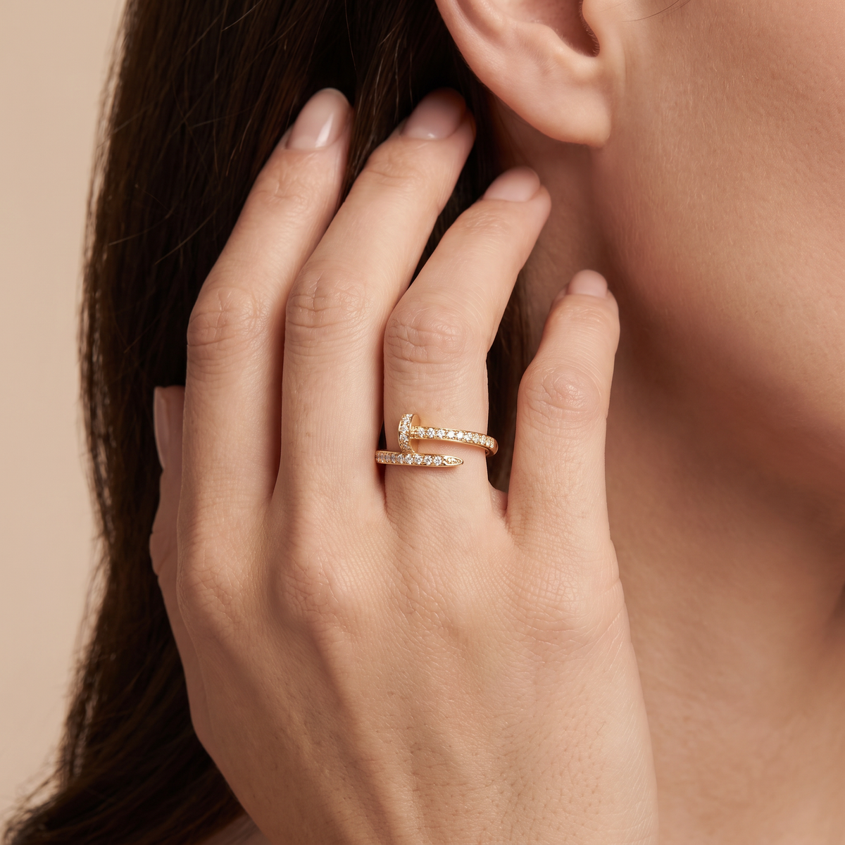 Juste Un Clou Full Diamond Ring