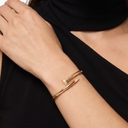 Juste Un Clou Large Pavé Diamonds Nail Bracelet