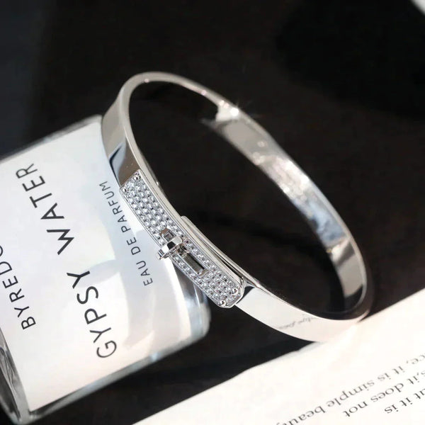 Kelly Bracelet Silver Diamond Lock High Quality