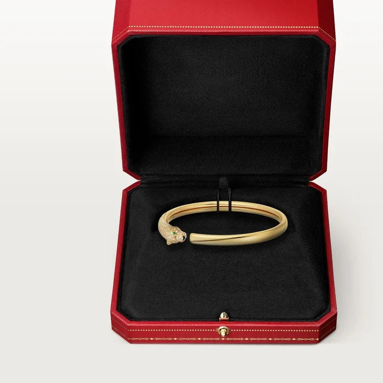 Gold Bracelet of the Panther Queen – Sparkle Touch, Small model
