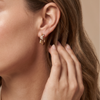 Knot Hoop Earrings