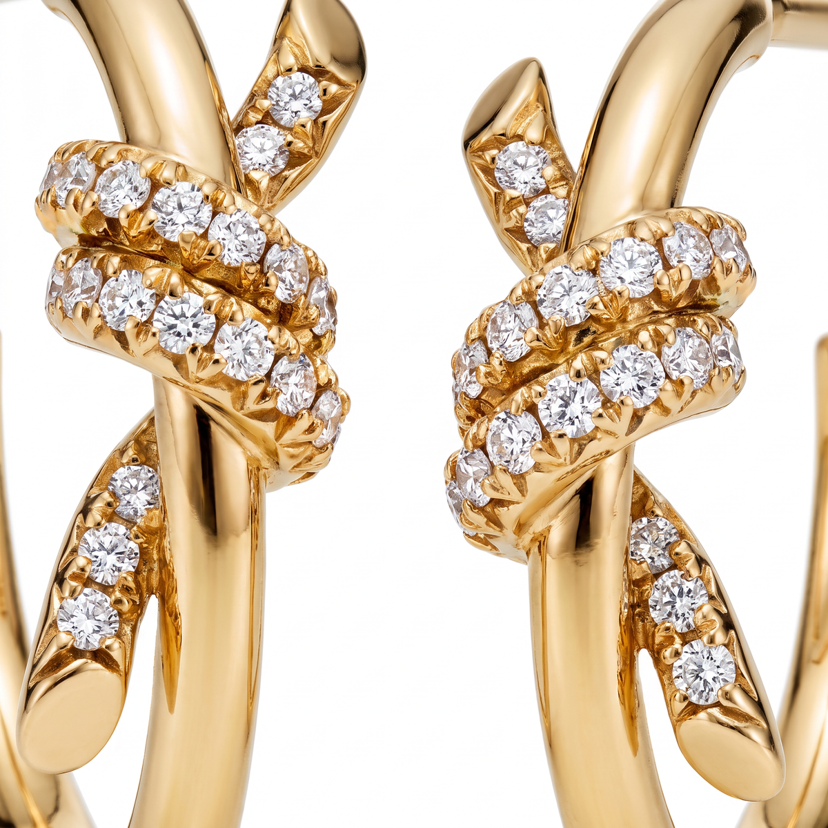 Knot Hoop Earrings