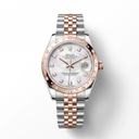 Lady-datejust 178341 Mother of Pearl Dial Star Bezel Rose Gold Watch