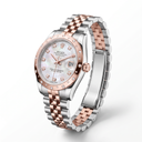 Lady-datejust 178341 Mother of Pearl Dial Star Bezel Rose Gold Watch