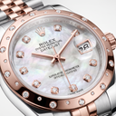 Lady-datejust 178341 Mother of Pearl Dial Star Bezel Rose Gold Watch