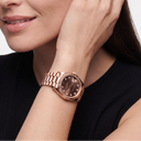Lady-Datejust 278275 Chocolate Diamond Dial Rose Gold Automatic Watch