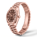 Lady-Datejust 278275 Chocolate Diamond Dial Rose Gold Automatic Watch