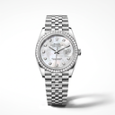 Lady-Datejust 278384RBR Mother-of-Pearl and Diamond Dial White Tone Women’s Watch
