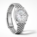 Lady-Datejust 278384RBR Mother-of-Pearl and Diamond Dial White Tone Women’s Watch