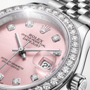 Lady-Datejust 278384RBR Pink Dial And Diamond Bezel Women's Watch