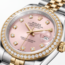 Lady-Datejust Metallic Pink Diamond Dial jubilee Automatic Watch