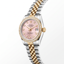 Lady-Datejust Metallic Pink Diamond Dial jubilee Automatic Watch