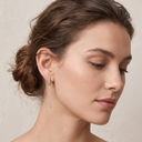 Large T Knot Pavé Earrings
