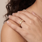 Love 3 row Pavé Band Ring