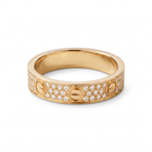 Love 3 row Pavé Band Ring