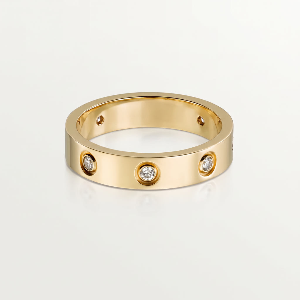 Love 8 Diamonds Band Ring