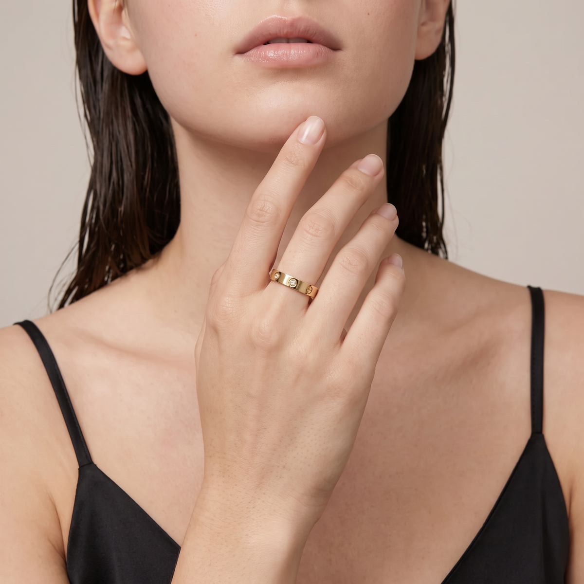 Love Band 1 Diamond Ring