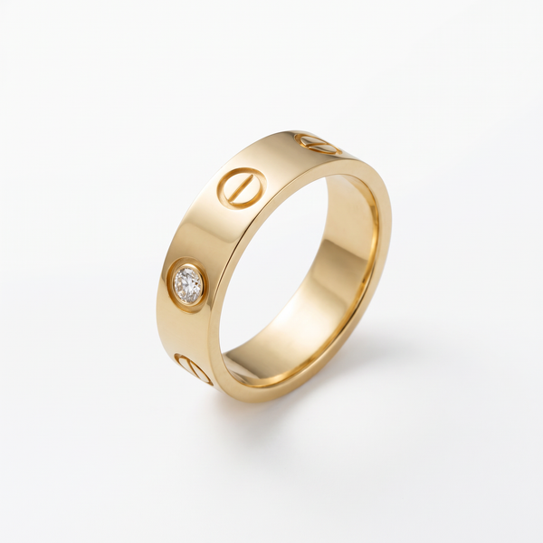 Love Band 1 Diamond Ring