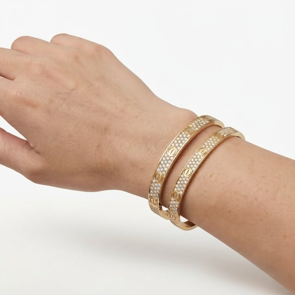 Love Diamond-Paved Bracelet