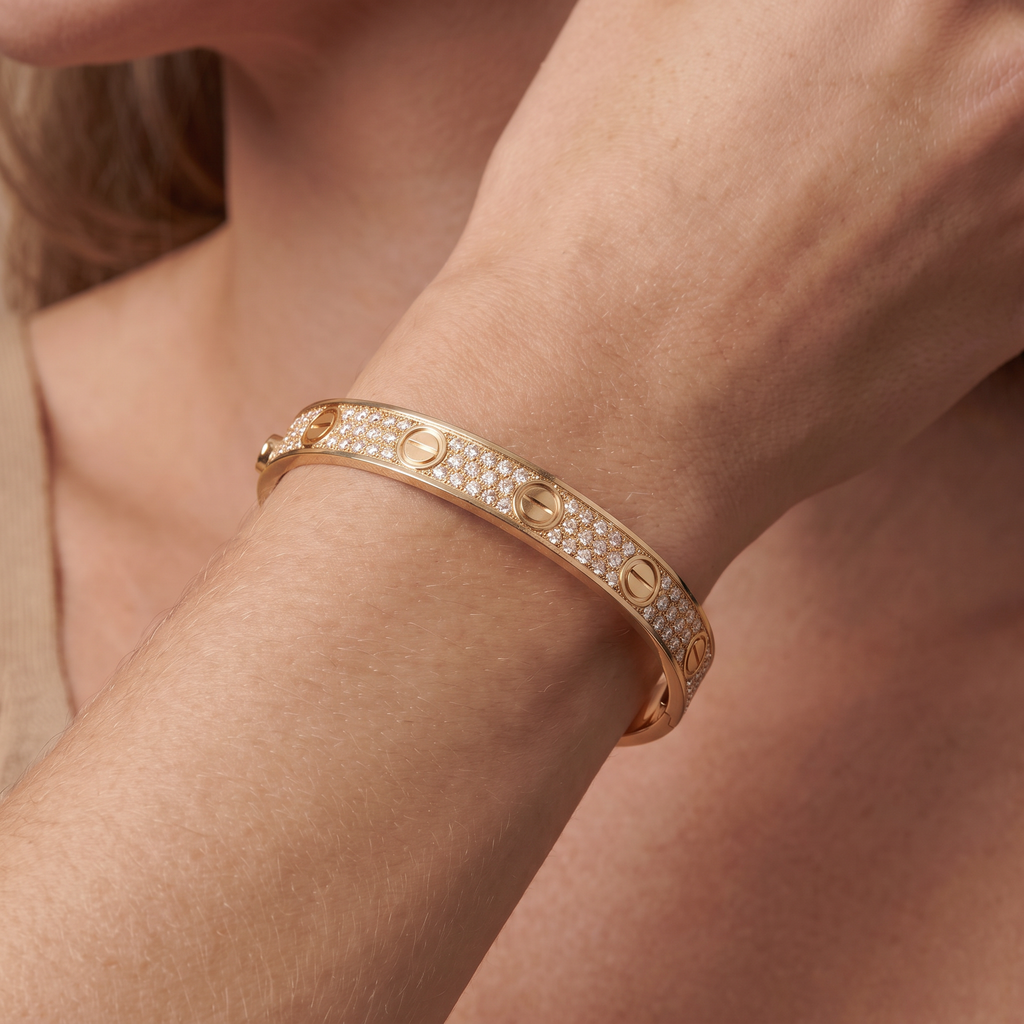 Love Diamond-Paved Bracelet