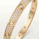 Love Full-paved And 10 Diamond Bracelet
