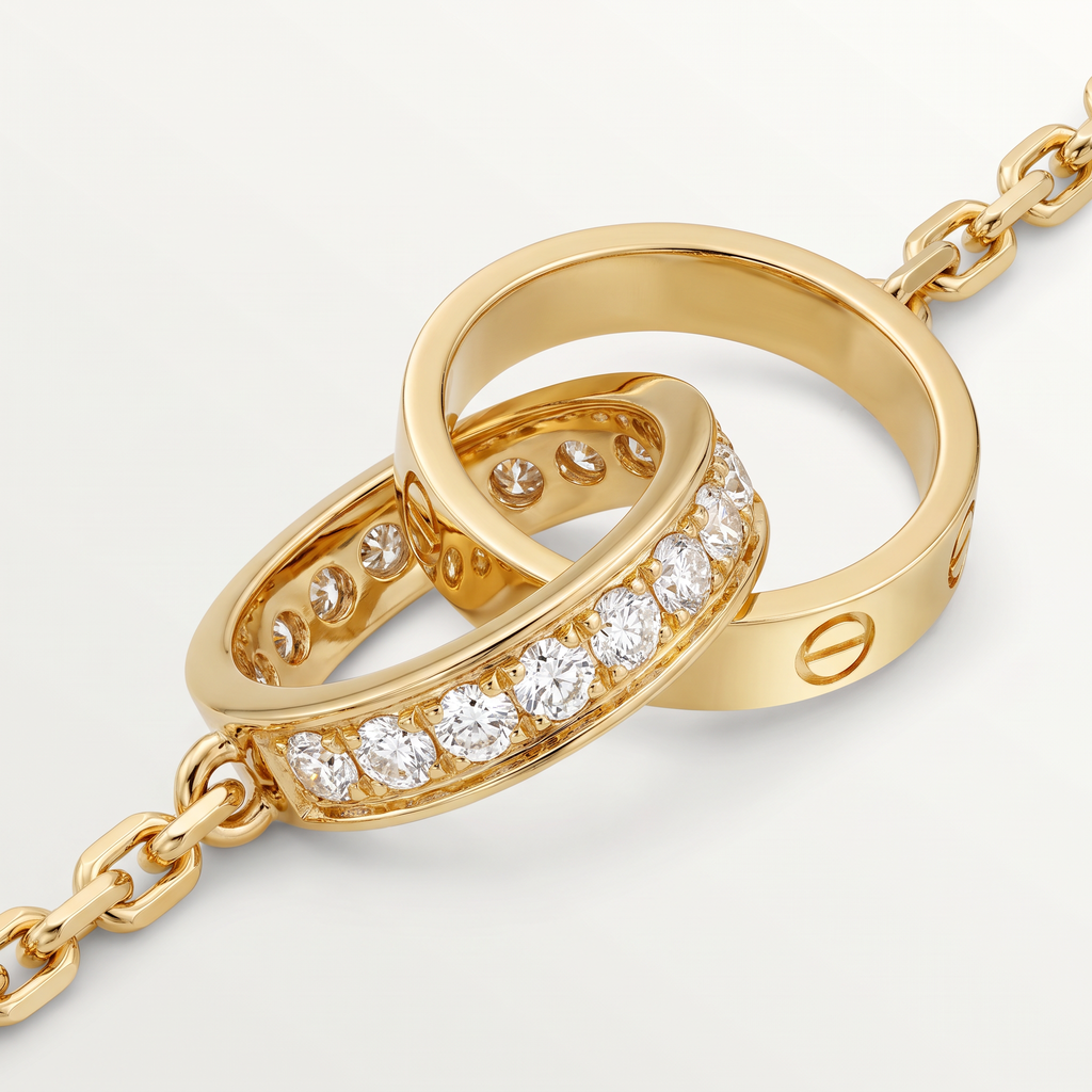 Love On Chain Paved Bracelet