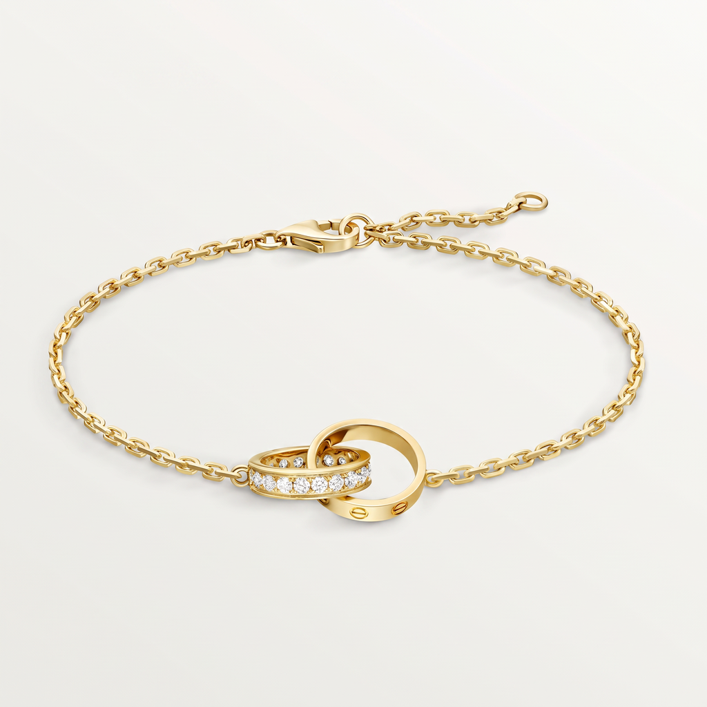 Love On Chain Paved Bracelet