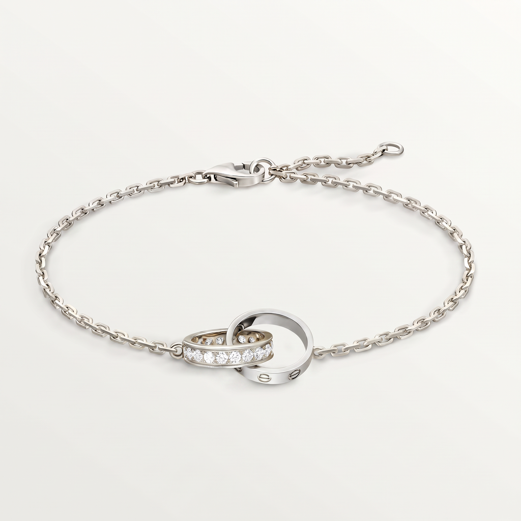 Love On Chain Paved Bracelet