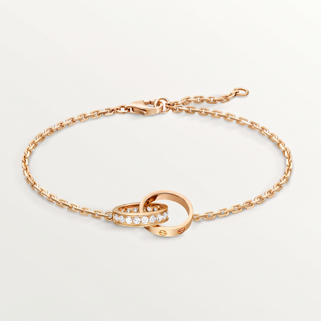 Love On Chain Paved Bracelet