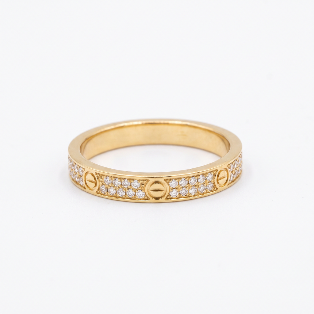Love Pavé Slim Ring