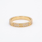 Love Pavé Slim Ring