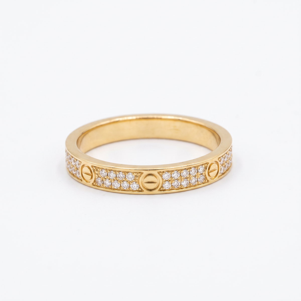 Love Pavé Slim Ring