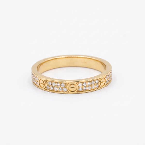 Love Pavé Slim Ring